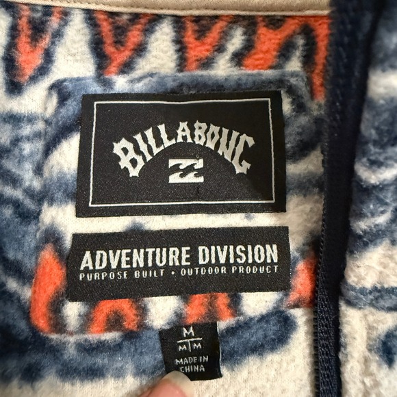 Billabong Adventure Division Fleece 1/4 Zip Pullover Men's Medium Southwestern - Picture 6 of 11